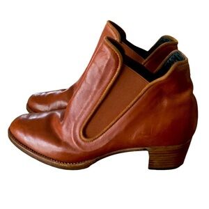 Sarah Flint Ellie x Gravati Ankle Boot Chestnut Vachetta Sz 35.5/5.5